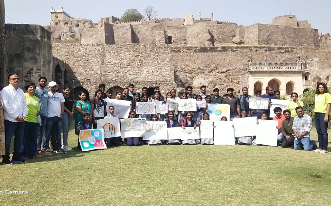 CHORD-Aashirwad School children and AMD Volunteers had at Golconda Fort